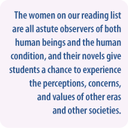 The value of reading novels by women